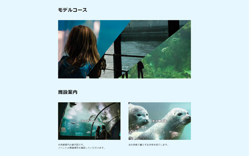 水族館の架空サイト PC版 2
